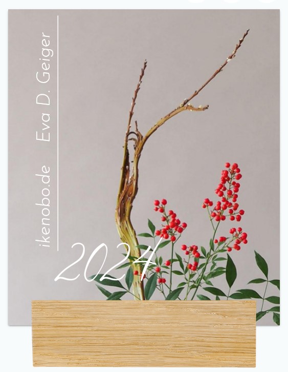 Ikebana Kalender 2024 mit Holzfuß